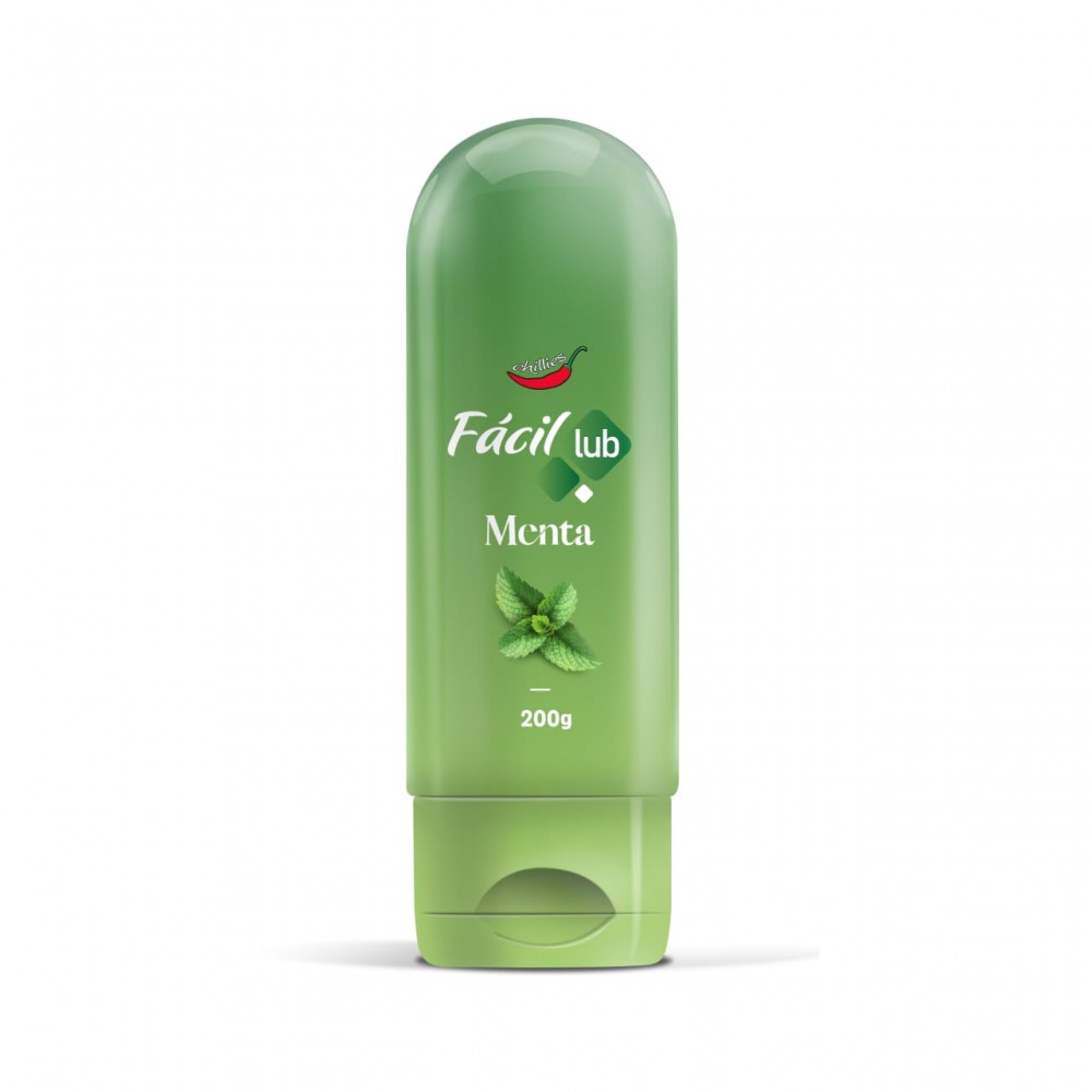 FACIL LUB GEL LUBRIFICANTE 200GR O Fácil Lub é um maravilhoso gel lubrificante íntimo beijável à base de água da Chillies, perfeito para quem deseja prazer intenso e confortável durante a relação sexual! FACIL LUB GEL LUBRIFICANTE 200GR