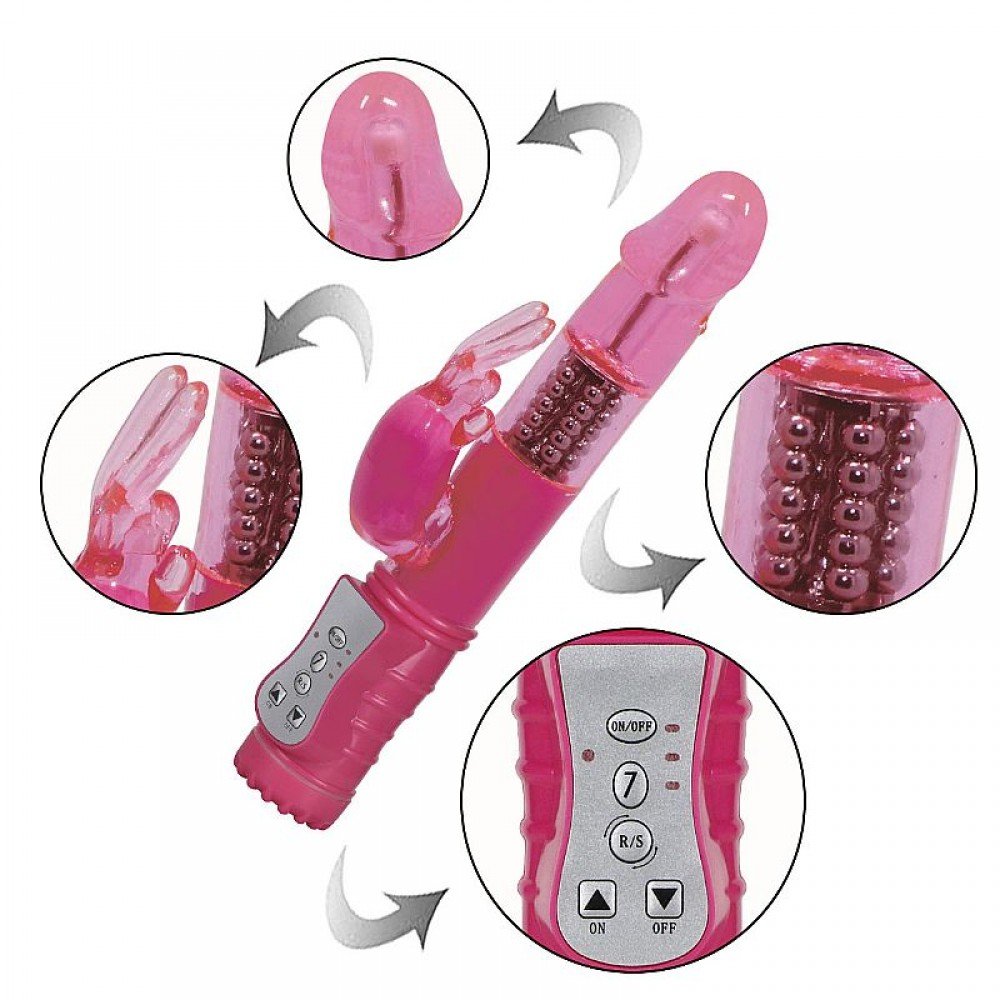 VIBRADOR ROTATIVO JACK RABBIT Vibrador rotativo com plug lateral. VIBRADOR ROTATIVO JACK RABBIT