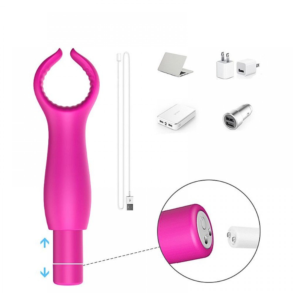VIBRADOR PENIANO E DE CLITORIS GRANT Vibrador Peniano e de clitóris é um massageador com duas pontas, possui uma cápsula recarregável,que pode ser usada separadamente do massageador. VIBRADOR PENIANO E DE CLITORIS GRANT