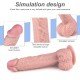 PROTESE REALISTICA DICK 6894 Prótese realística em forma de pênis, confeccionado em PVC possui glande definida, textura de veias, escroto e ventosa para penetrações em ângulo reto. PROTESE REALISTICA DICK 6894