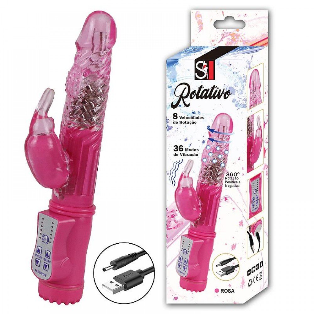 VIBRADOR ROTATIVO 36 VIBRAÇOES 7234 Vibrador Rotativo feito em Jelly Translúcido, O Vibrador mais procurado pelas mulheres. VIBRADOR ROTATIVO 36 VIBRAÇOES 7234