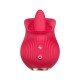 VIBRADOR ROSA COM LINGUA 7847 Vibrador de clitóris em formato de rosa - Possui 12 Modos de estimulação de Língua, o produto é macio ao toque ergonômico,o que facilita o manuseio e a estimulação, trazendo uma sensação prazerosa do uso. VIBRADOR ROSA COM LINGUA 7847