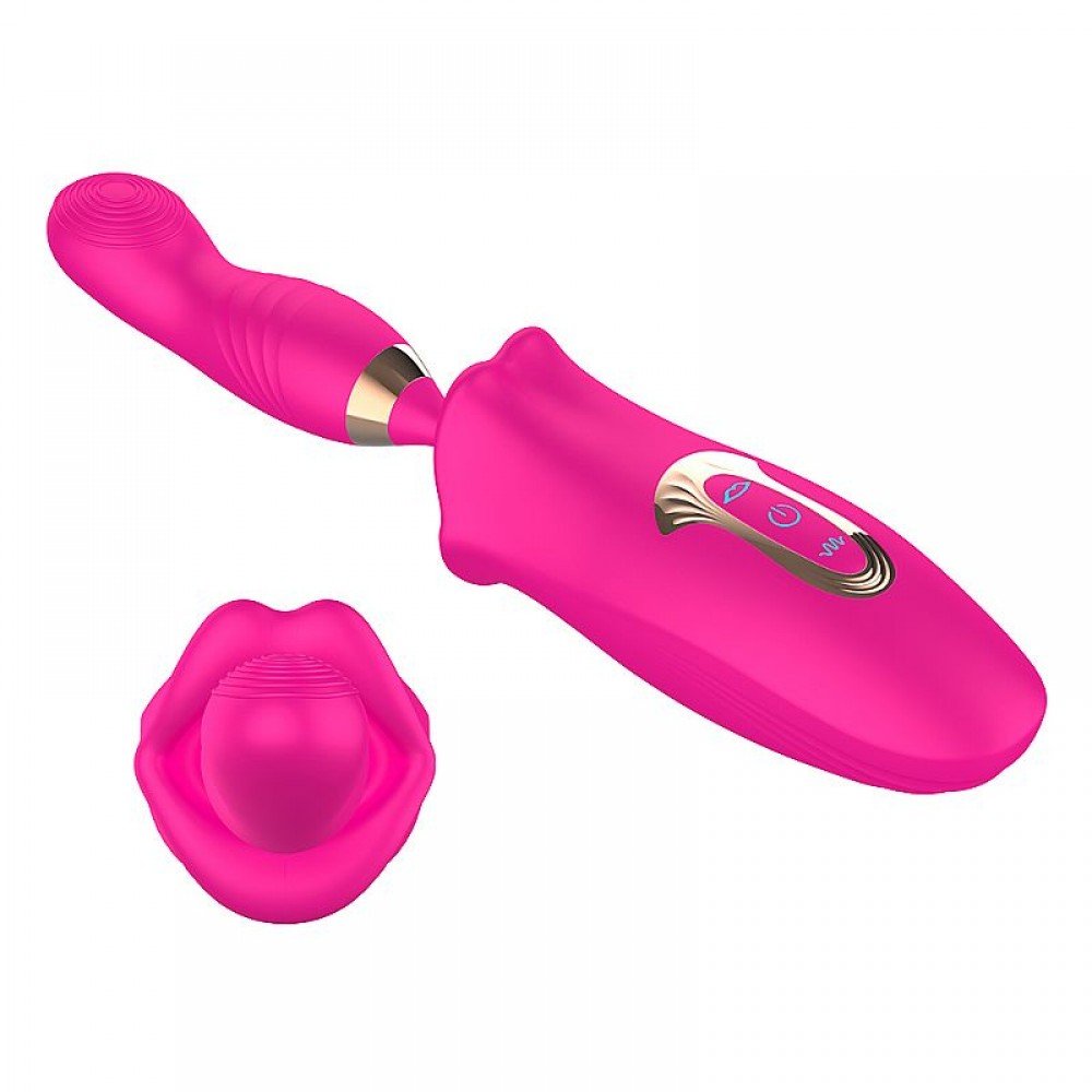 BOCA VIBRADOR DE PONTO G E CLITORIS COM DEDILHAR