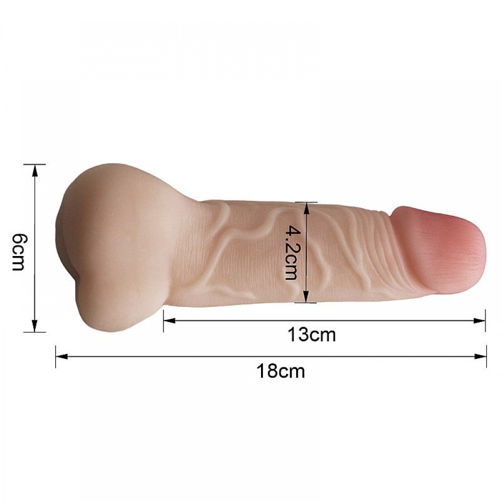 MASTUBADOR MASCULINO ANUS FORMATO DE PENIS 7920 Masturbador feito em Cyberskin, com formato de pênis e bunda, traz as sensações da relação anal, com a penetração em uma mini bunda com pênis. MASTUBADOR MASCULINO ANUS FORMATO DE PENIS 7920