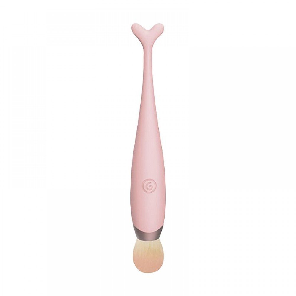 VIBRADOR EM FORMATO DE PINCEL Vibrador de Ponto G em Formato de Pincel de Maquiagem, Possui 3 modos de vibração e 7 intensidades na ponta . VIBRADOR EM FORMATO DE PINCEL