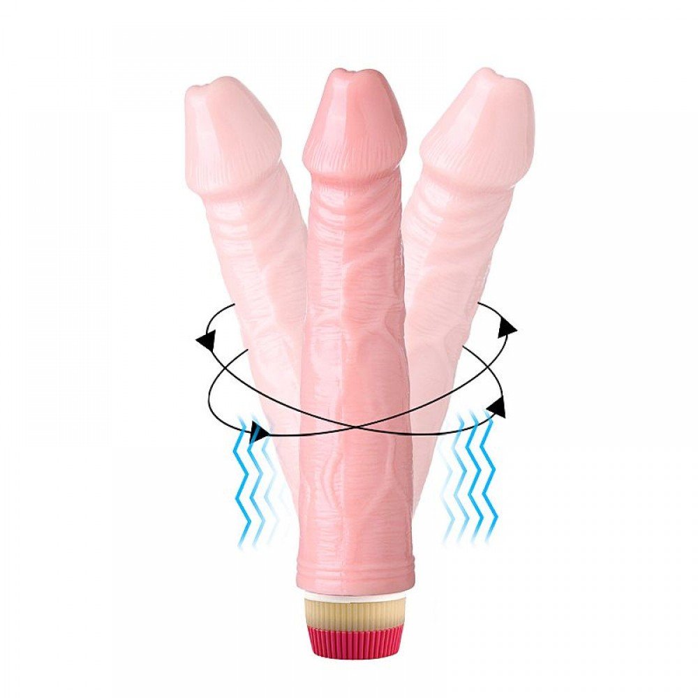 PENIS REALISTICO ROTATIVO COM VIBRAÇÃO 8222 Prótese realística em forma de pênis, confeccionado em silicone possui glande definida, textura de veias, para penetrações em ângulo reto. PENIS REALISTICO ROTATIVO COM VIBRAÇÃO 8222