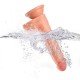 PENIS REALISTICO COM VENTOSA 8237 Prótese realística em formato de pênis com ventosa, confeccionado em TPE possui glande definida,textura de veias para penetrações em ângulo reto. PENIS REALISTICO COM VENTOSA 8237
