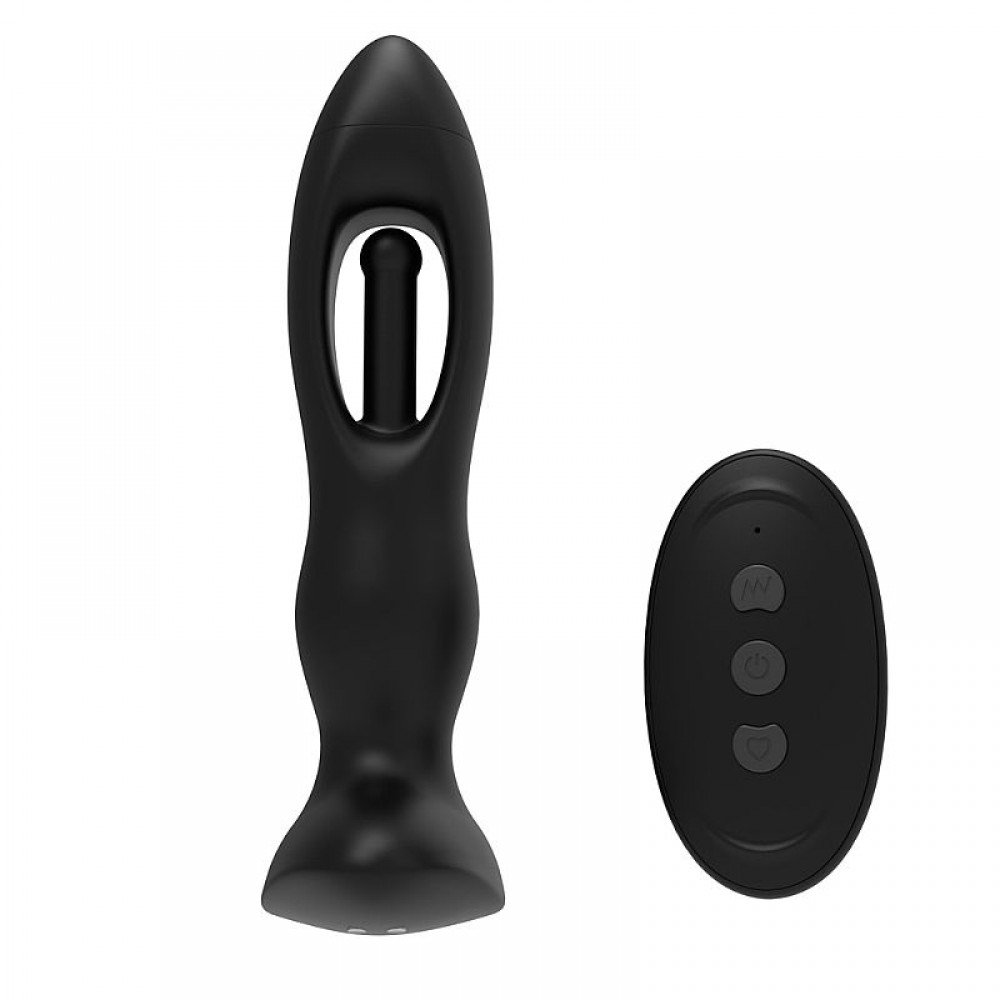 PLUG COM DEDILHAR E VIBRO SLAP 8343 Plug anal com estímulo do Ponto G com slap. PLUG COM DEDILHAR E VIBRO SLAP 8343
