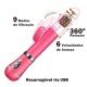 ROTATIVO BORBOLETA RECAREGAVEL COM VA E VEM 8433 Vibrador Rotativo, feito em material macio e de fácil limpeza. ROTATIVO BORBOLETA RECAREGAVEL COM VA E VEM 8433