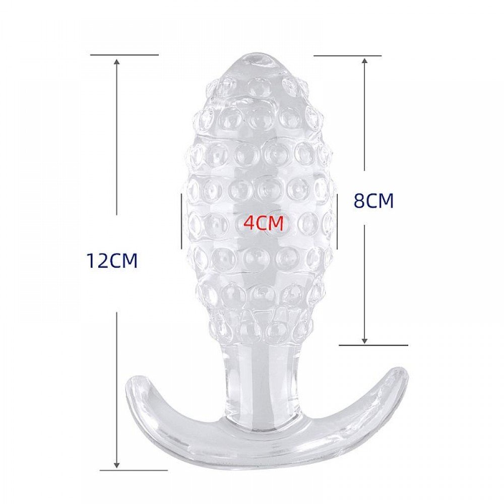 PLUG ANAL EM SILICONE COM TEXTURA BOLINHA 8453 Plug anal feito de um material macio e consistente com base que facilita o manuseio. PLUG ANAL EM SILICONE COM TEXTURA BOLINHA 8453