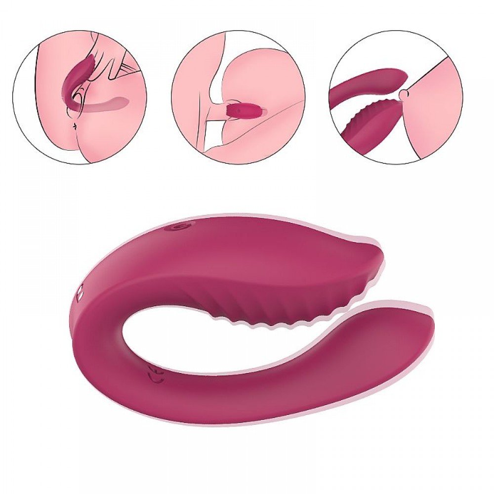 VIBRADOR DE CASAL COM CONTROLE 8482 Vibrador de Casal Estimula clitóris e ponto G com 2 motores. VIBRADOR DE CASAL COM CONTROLE 8482