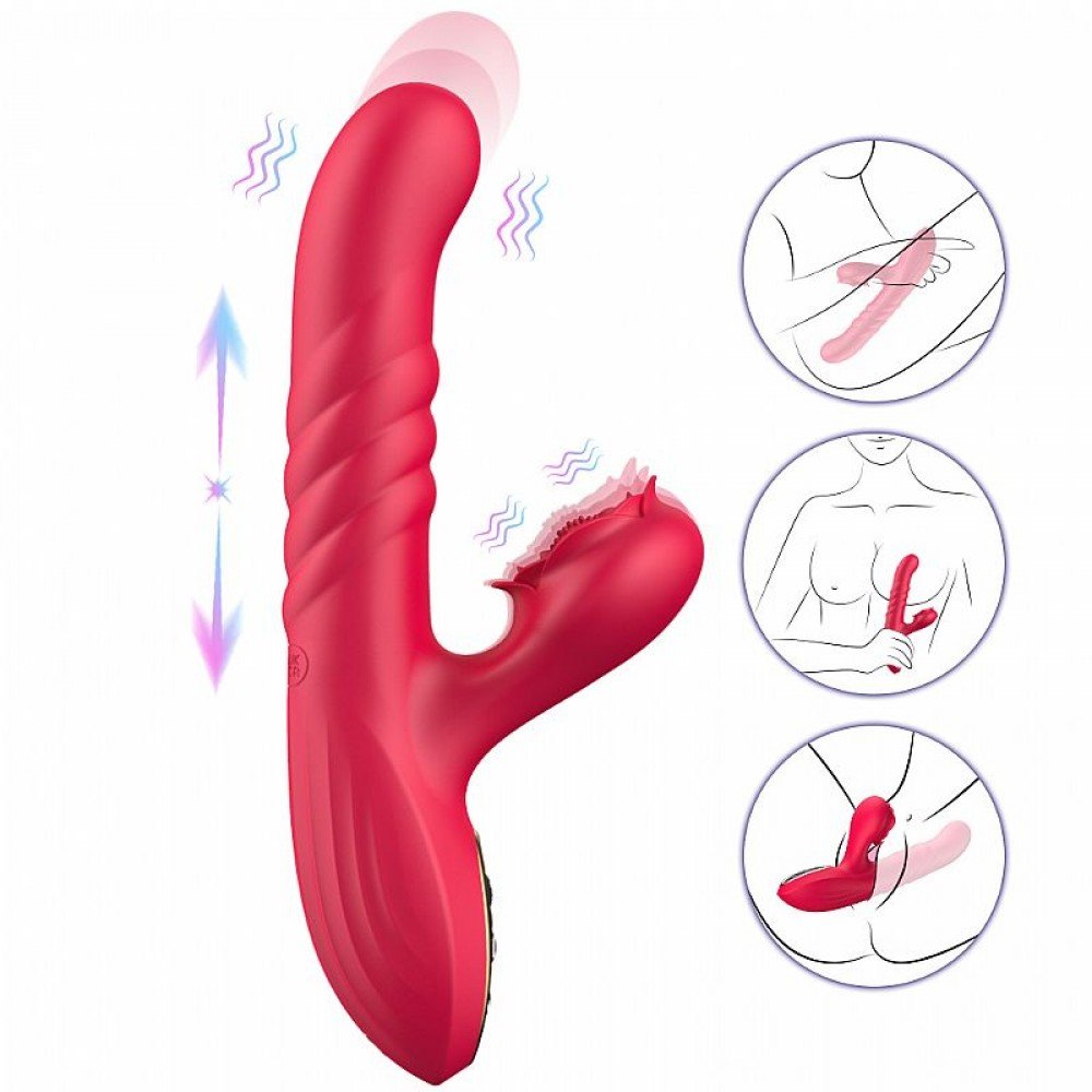 VIBRADOR MONA PONTO G E CLITORIS COM PULSAÇÃO E VAI VEM 8506 Vibrador de Ponto G e clitóris com 7 modos de vibração. VIBRADOR MONA PONTO G E CLITORIS COM PULSAÇÃO E VAI VEM 8506