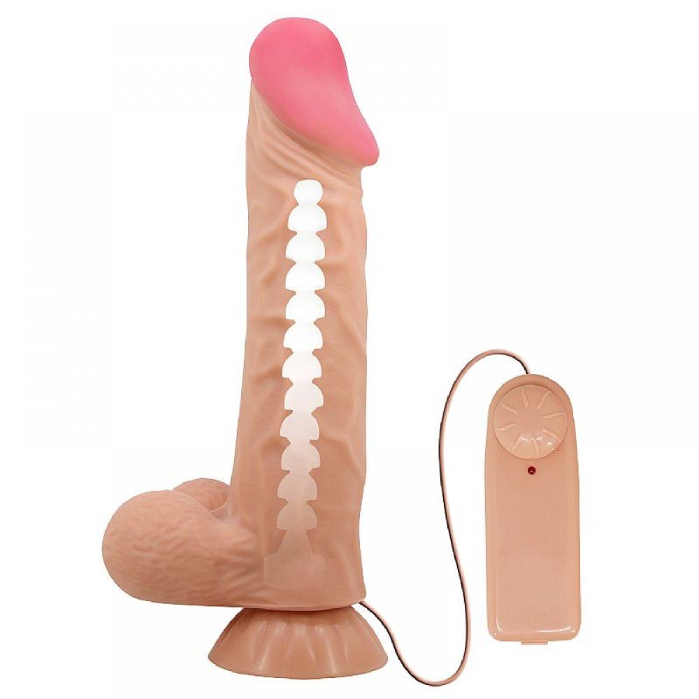 PENIS REALISTICO COM VERTEBRA E VIBRO 8543 Pênis realístico com dupla camada, confeccionado em silicone. PENIS REALISTICO COM VERTEBRA E VIBRO 8543