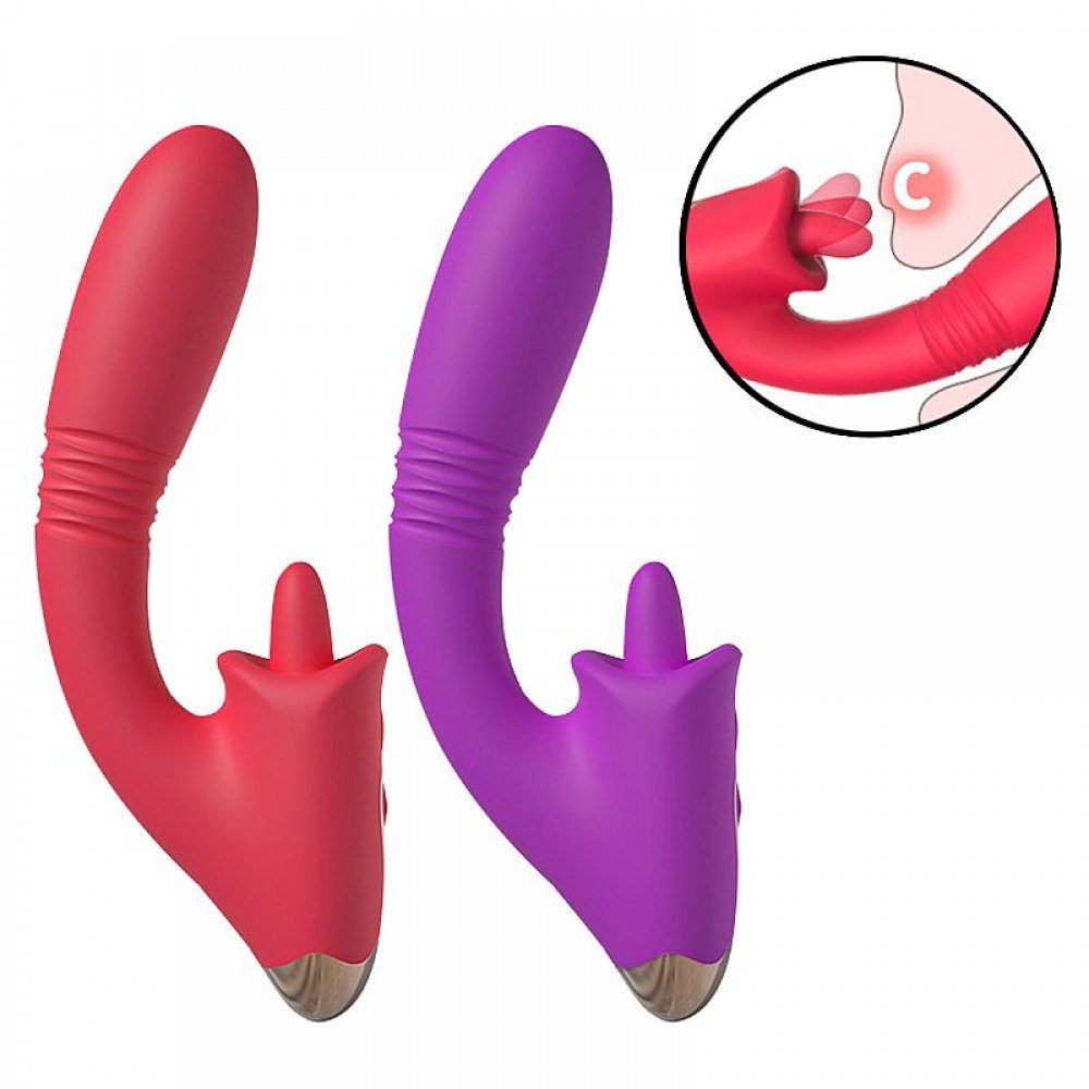 VIBRADOR CONDICE PONTO G E CLITORIS 8585 Ponto g e clitóris com estimulação de língua - Possui 9 modos de vibração e vai e vem e 9 modos de estímulo de língua. VIBRADOR CONDICE PONTO G E CLITORIS 8585