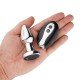 PLUG EM ACO COM VIBRO E CONTROLE 8641 Plug Anal com vibro - Utiliza vibração como forma de estímulo, fazendo você sentir novas sensações. PLUG EM ACO COM VIBRO E CONTROLE 8641