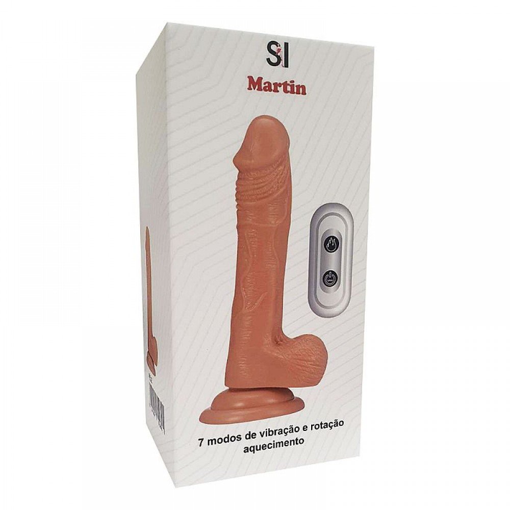 PENIS REALISTICO COM ROTAÇÃO E VIBRO 8780 Pênis Realístico – 8 modos de vibração e rotação, com função de aquecimento e controle remoto. PENIS REALISTICO COM ROTAÇÃO E VIBRO 8780
