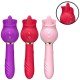 ROSA KIRA VIBRADOR LINGUA 8882 Vibrador de ponto G e clitóris com formato de Rosa de Língua - 12 modos de estimulação de Língua. ROSA KIRA VIBRADOR LINGUA 8882