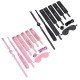 KIT SADO 7 ITENS PRETO 8613 kit sado composto por venda, mordaça, algema, tornozeleira, chicote e corda, coleira e guia. KIT SADO 7 ITENS PRETO 8613
