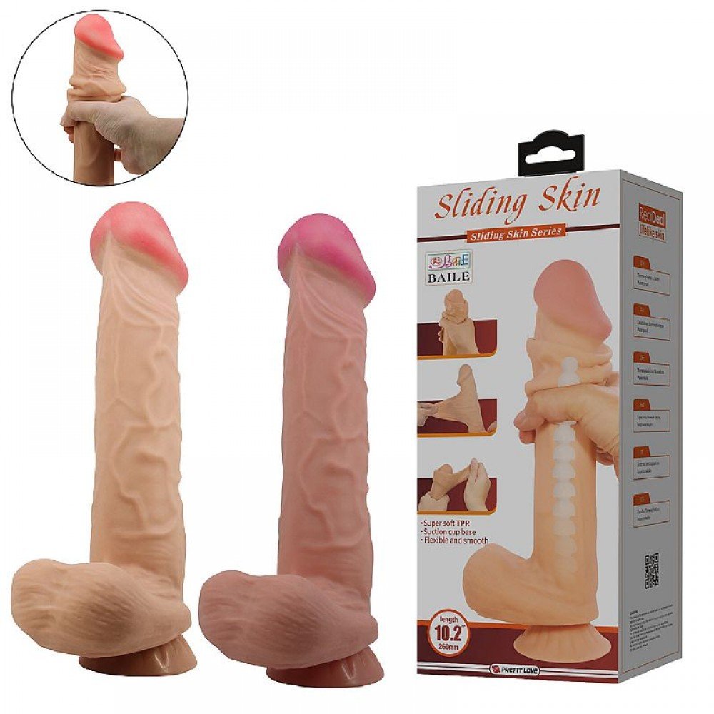 PENIS REALISTICO DUPLA CAMADA SLIDING 8536 Pênis realístico com dupla camada, confeccionado em silicone. PENIS REALISTICO DUPLA CAMADA SLIDING 8536
