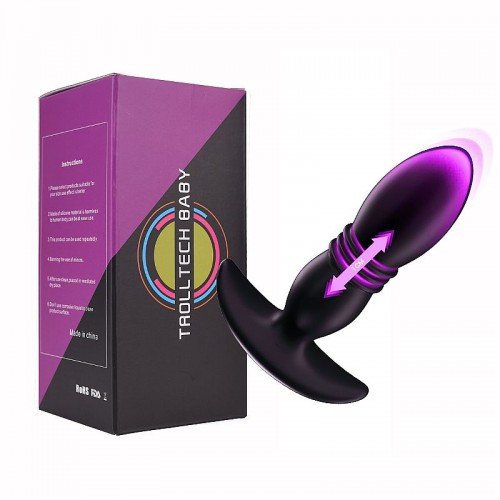 PLUG ANAL COM VIBRADOR E VAI E VEM 7833