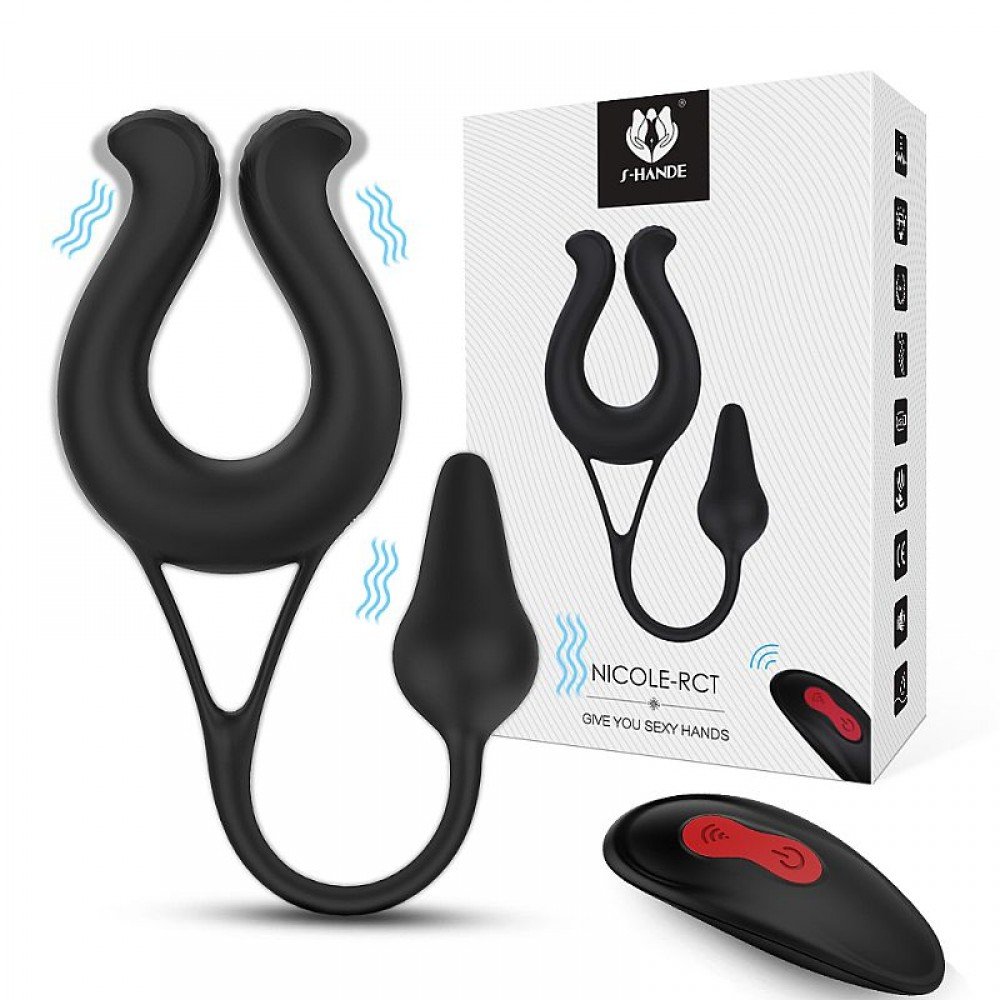 PLUG ANAL COM VIBRO E ANEL PENIANO NICOLE Plug Anal com Anel Peniano . PLUG ANAL COM VIBRO E ANEL PENIANO NICOLE