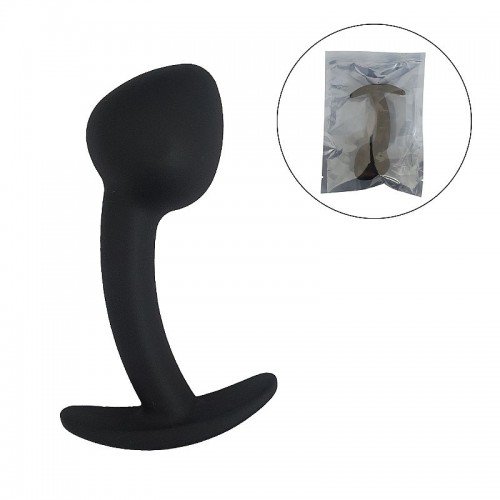 PLUG ANAL CURVADO EM SILICONE 7459
