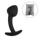 PLUG ANAL CURVADO EM SILICONE 7459 Plug anal feito de um material macio e consistente com base que facilita o manuseio. PLUG ANAL CURVADO EM SILICONE 7459