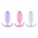 PLUG ANAL EM SILICONE COM TEXTURA DE BOLINHA 8451 Plug anal feito de um material macio e consistente com base que facilita o manuseio. PLUG ANAL EM SILICONE COM TEXTURA DE BOLINHA 8451