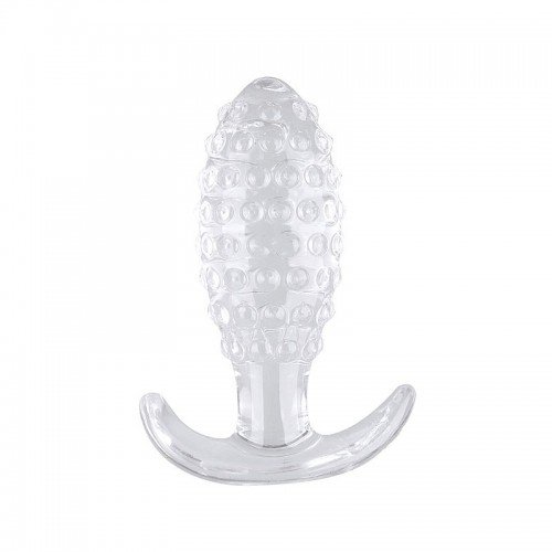 PLUG ANAL EM SILICONE COM TEXTURA BOLINHA 8453