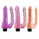 PROTESE DUPLA COM VIBRO 22 X 5CM 8219 Prótese realística Duplo em forma de pênis, confeccionado em silicone possui glande definida, textura de veias, para penetrações em ângulo reto. PROTESE DUPLA COM VIBRO 22 X 5CM 8219