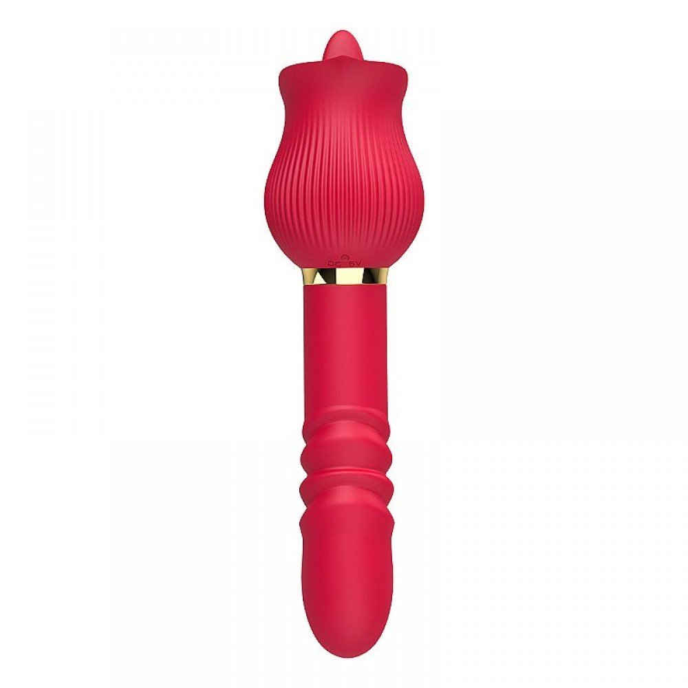 VIBRADOR ROSA COM LINGUA E VAI E VEM 8884