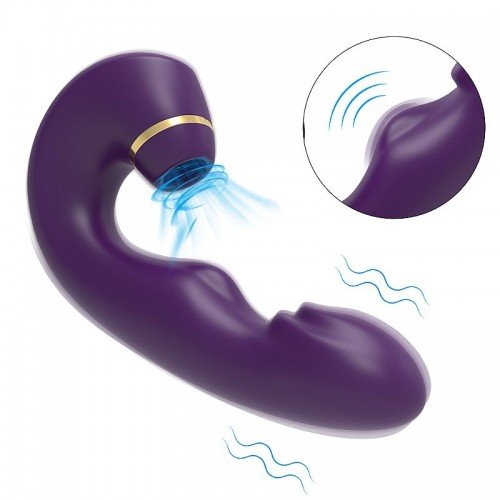 VIBRADOR PONTO G E CLITORIS COM PULSAÇÃO