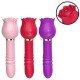 VIBRADOR ROSA COM PULSAÇÃO E VAI E VEM CHRISTINE 8883 Vibrador de ponto G e clitóris com formato de Rosa - 12 modos de pulsação. VIBRADOR ROSA COM PULSAÇÃO E VAI E VEM CHRISTINE 8883