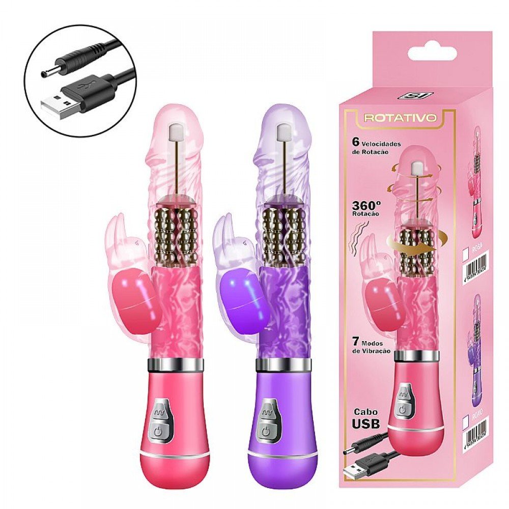 VIBRADOR ROTATIVO 8495 Vibrador Rotativo, feito em material macio e de fácil limpeza. VIBRADOR ROTATIVO 8495