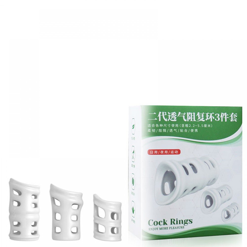 KIT COM 03 ANEIS COCK RINGS Cock Ring é um kit com 2 conjunto de capa prepúcio. KIT COM 03 ANEIS COCK RINGS