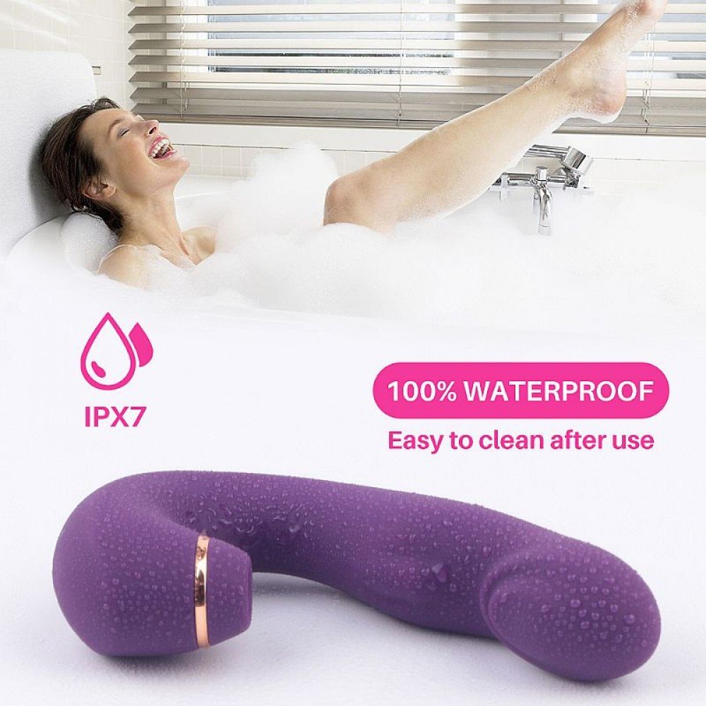 VIBRADOR PONTO G E CLITORIS COM PULSAÇÃO