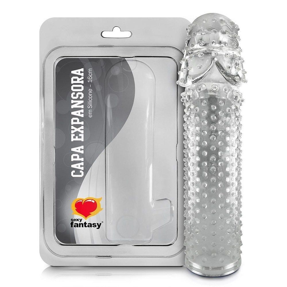 CAPA PENIANA EM SILICONE 16CM SEXY FANTASY