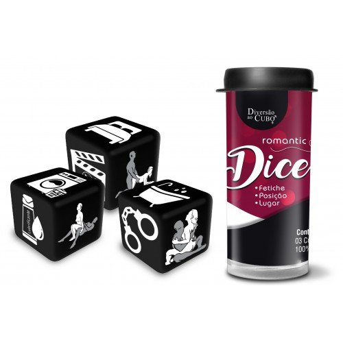 JOGO ROMANTIC DICE COM 3 DADOS 