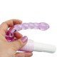 VIBRADOR EM JELLY 5104 Estimulador anal e vaginal com textura anelar. VIBRADOR EM JELLY 5104