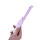 VIBRADOR EM JELLY 5104 Estimulador anal e vaginal com textura anelar. VIBRADOR EM JELLY 5104