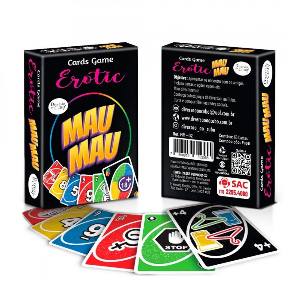 MAU MAU JOGO DE CARTAS EROTICO MM-02