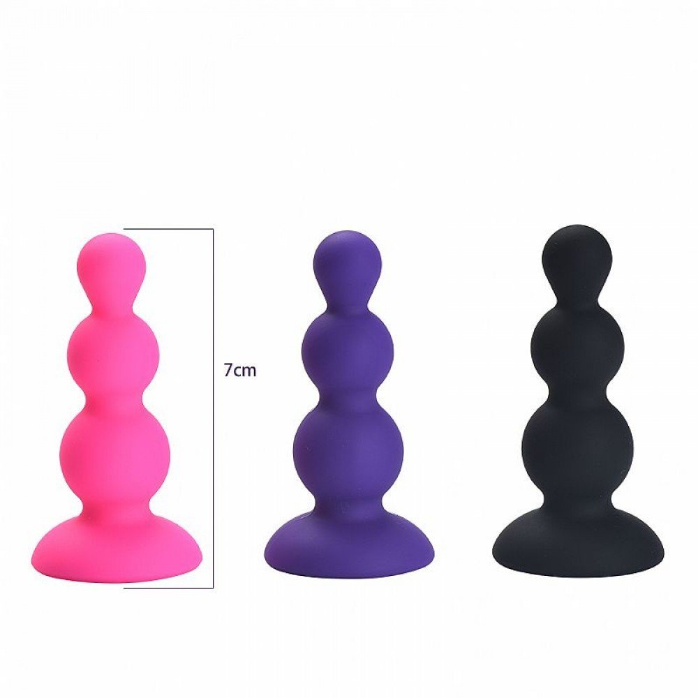 Plug Escalonado em Silicone - Tamanho P Plug Escalonado em silicone - Tamanho P - 7,5x2,7- SIPlug anal feito de um material macio e consistente com base que facilita o manuseio. Plug Escalonado em Silicone - Tamanho P