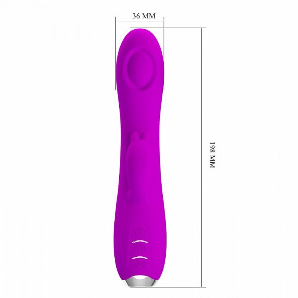 VIBRADOR DE PONTO G  E SUGADOR - REGINA - PRETTY LOVE