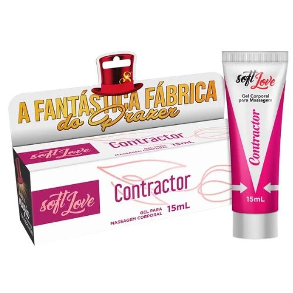 CONTRACTOR GEL ADSTRIGENTE 15ML O gel Contractor da SOFT LOVE - “A Fantástica Fábrica do Prazer” é ideal para as mulheres que desejam o equilíbrio perfeito na lubrificação íntima e uma experiência mais intensa durante a intimidade. CONTRACTOR GEL ADSTRIGENTE 15ML