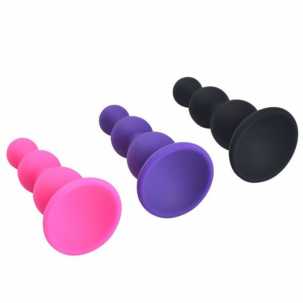 Plug Escalonado em Silicone - Tamanho P Plug Escalonado em silicone - Tamanho P - 7,5x2,7- SIPlug anal feito de um material macio e consistente com base que facilita o manuseio. Plug Escalonado em Silicone - Tamanho P