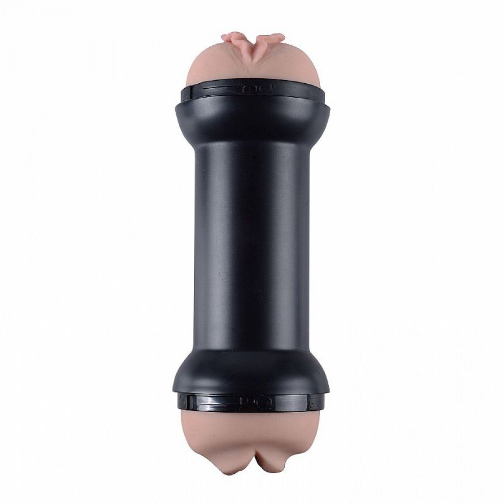 MASTURBADOR LANTERNA - VAGINA E BOCA EM CYBERSKIN Masturbador duplo Boca e vaginal em formato de halteres, confeccionado em TPR. MASTURBADOR LANTERNA - VAGINA E BOCA EM CYBERSKIN