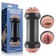 MASTURBADOR LANTERNA - VAGINA E BOCA EM CYBERSKIN Masturbador duplo Boca e vaginal em formato de halteres, confeccionado em TPR. MASTURBADOR LANTERNA - VAGINA E BOCA EM CYBERSKIN