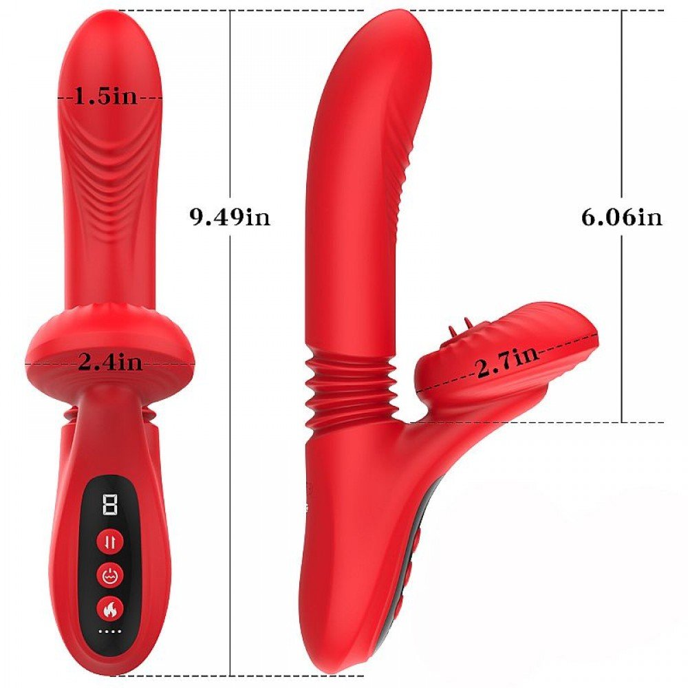 VIBRADOR DE PONTO G E CLITÓRIS COM VAI E VEM MODELO 8771 Vibrador de ponto G e clitóris - 7 Modos de vibração. VIBRADOR DE PONTO G E CLITÓRIS COM VAI E VEM MODELO 8771
