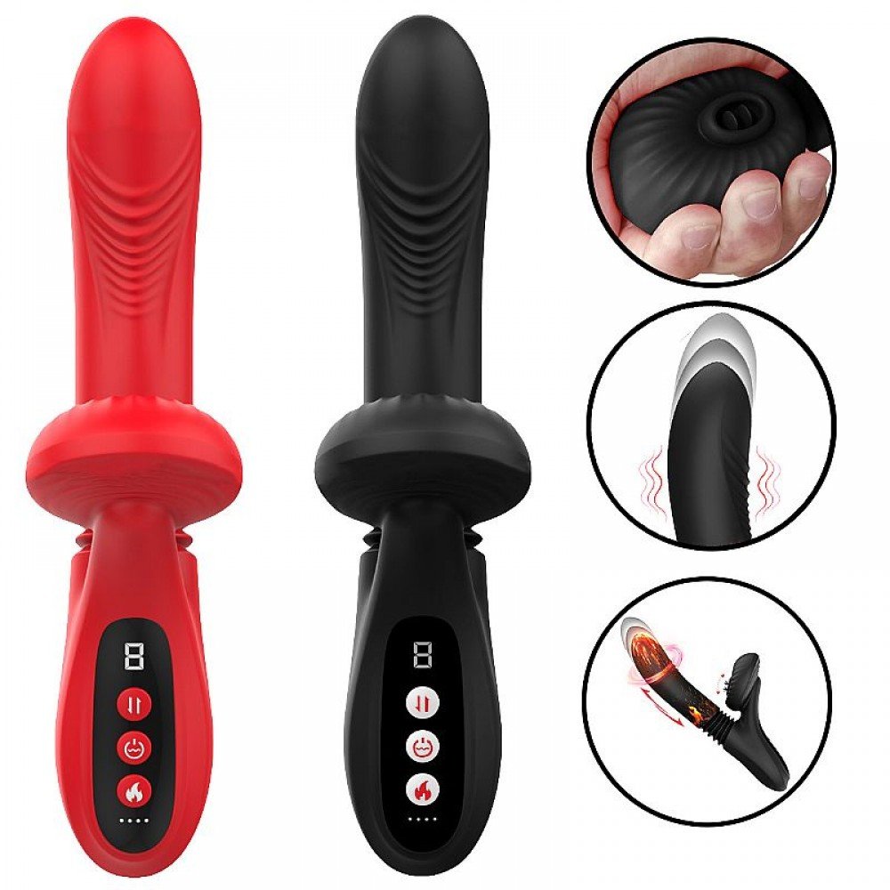 VIBRADOR DE PONTO G E CLITÓRIS COM VAI E VEM MODELO 8771 Vibrador de ponto G e clitóris - 7 Modos de vibração. VIBRADOR DE PONTO G E CLITÓRIS COM VAI E VEM MODELO 8771
