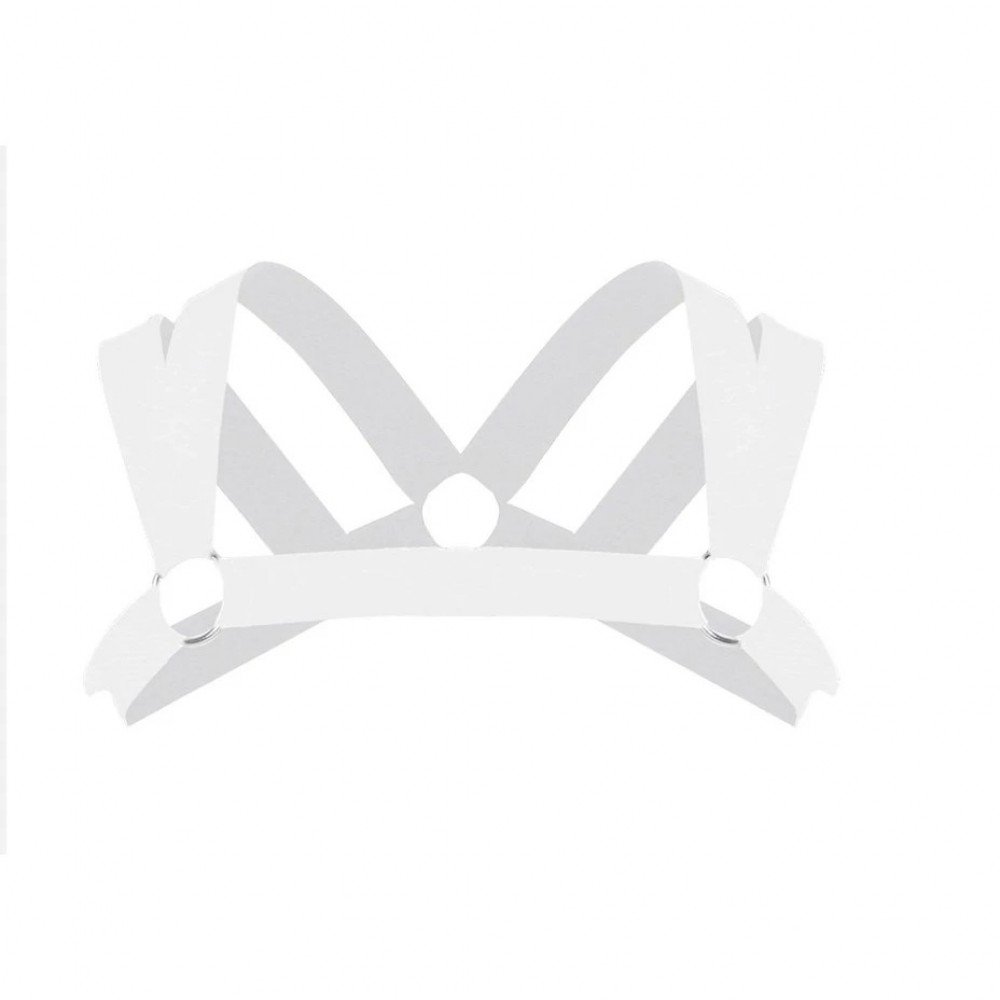 ARNES BONDAGEM OMBRO E PEITO 3 ARGOLAS SL039 Arnes Bondagem Ombro Peito com 3 Argolas Harness Meaning Fetiche Gay Masculino Branco Tamanho ÚnicoArnês Bondagem Ombro Peito possui 3 argolas fabricado com elástico confortável de alta resistência que proporci ARNES BONDAGEM OMBRO E PEITO 3 ARGOLAS SL039
